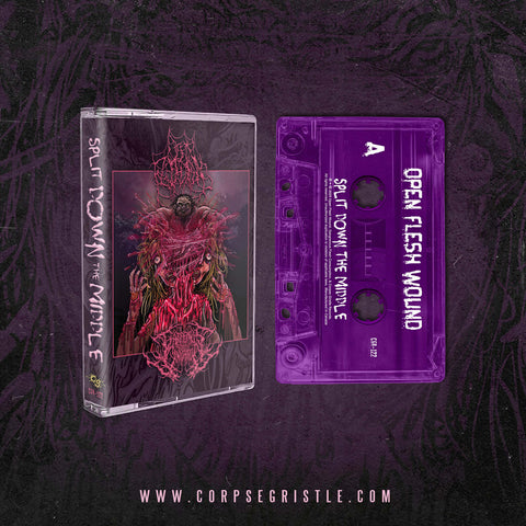 Open Flesh Wound / Gangrenous Flesh Consumption - Split Down The Middle Tape