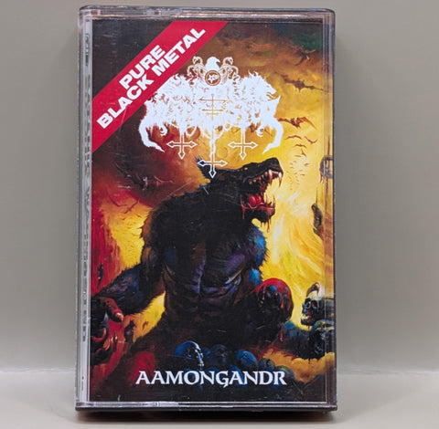 Satanic Warmaster ‎– Aamongandr Tape (2022 Werewolf Records)[USED]